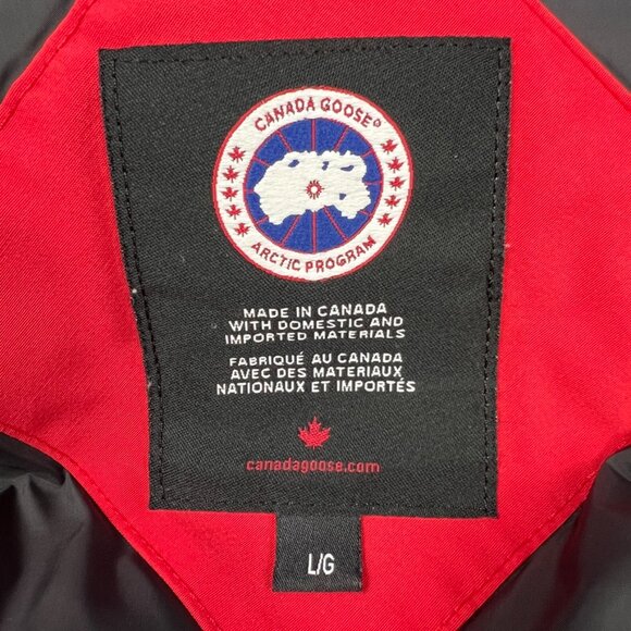 Canada Goose Red Freestyle Down Crew Vest Gilet Classic Label 4154M Size Large - Picture 6 of 16